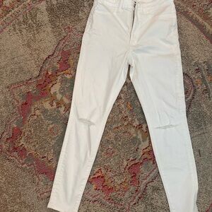 American Eagle Outfitters White Skinny Jeans